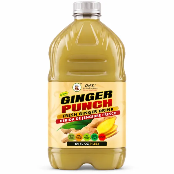 Chef K, Inc. | Ginger Punch – Classic Ginger Drink for Family Gatherings | 64 oz