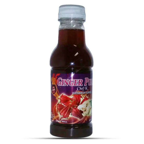 Chef K, Inc. | Ginger Punch with Fresh Sorrel | Refreshing Herbal Beverage - 16 oz