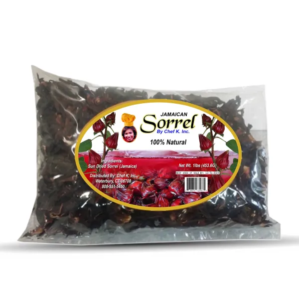 Chef K, Inc. | Dried Sorrel – 16 oz | Authentic Jamaican Sorrel for Culinary Use