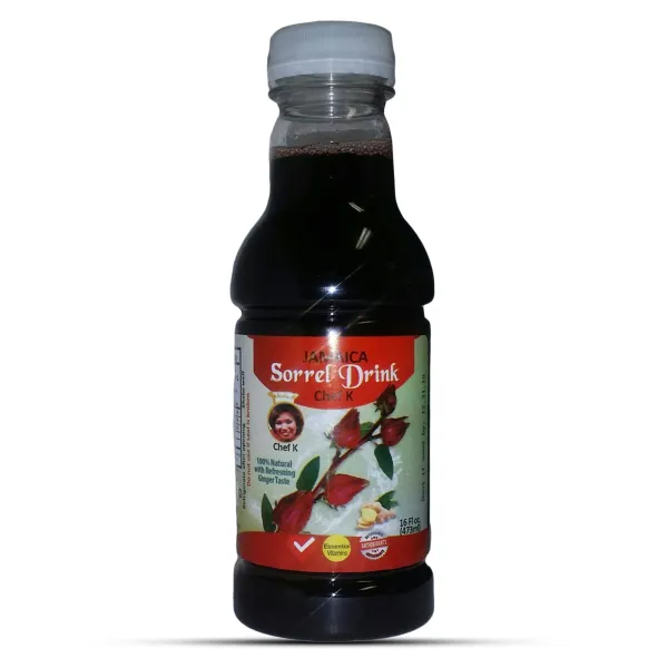 Chef K, Inc. | Sorrel Drink | Authentic Jamaican Sorrel | Natural & Healthy- 16 oz