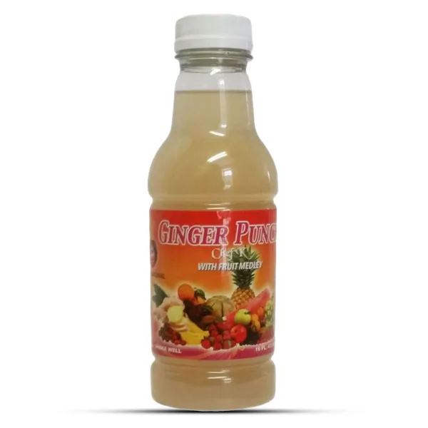 Chef K, Inc. | Ginger Punch with Fruit Medley – Fresh Ginger & Mixed Fruit- 16 oz