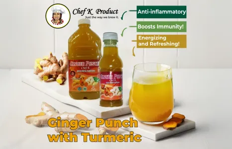 Ginger Punch With Fresh Turmeric